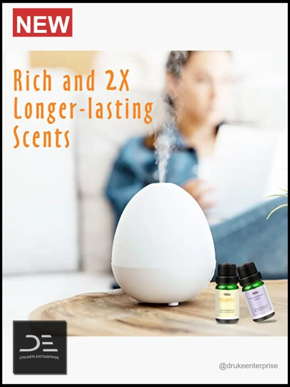 Essential Oil Set for Diffusers, Candle & Soap Making, 6x10ml Fragrance Oils